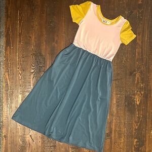 Color block maxi